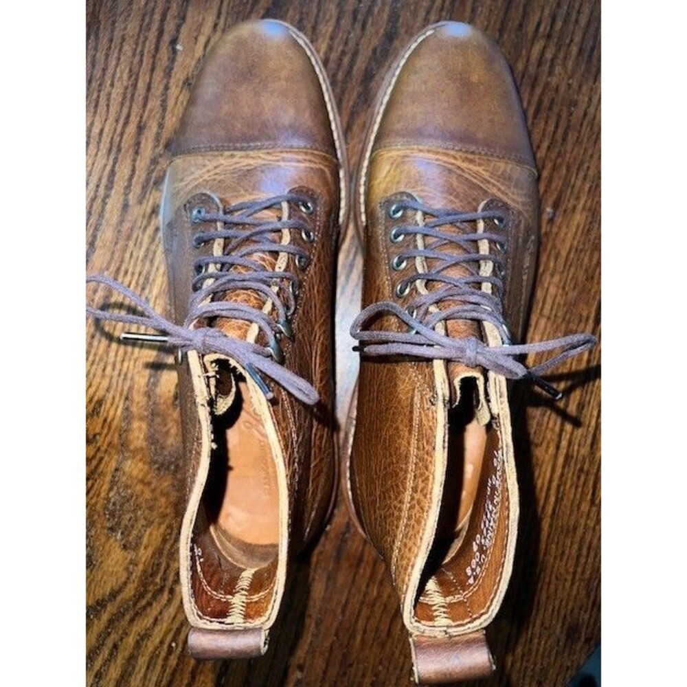 Rancourt & Co. Wolf Boots Toast Rushmore Colorway Leather Vibram Mn’s 10D NWOT - Picture 10 of 11